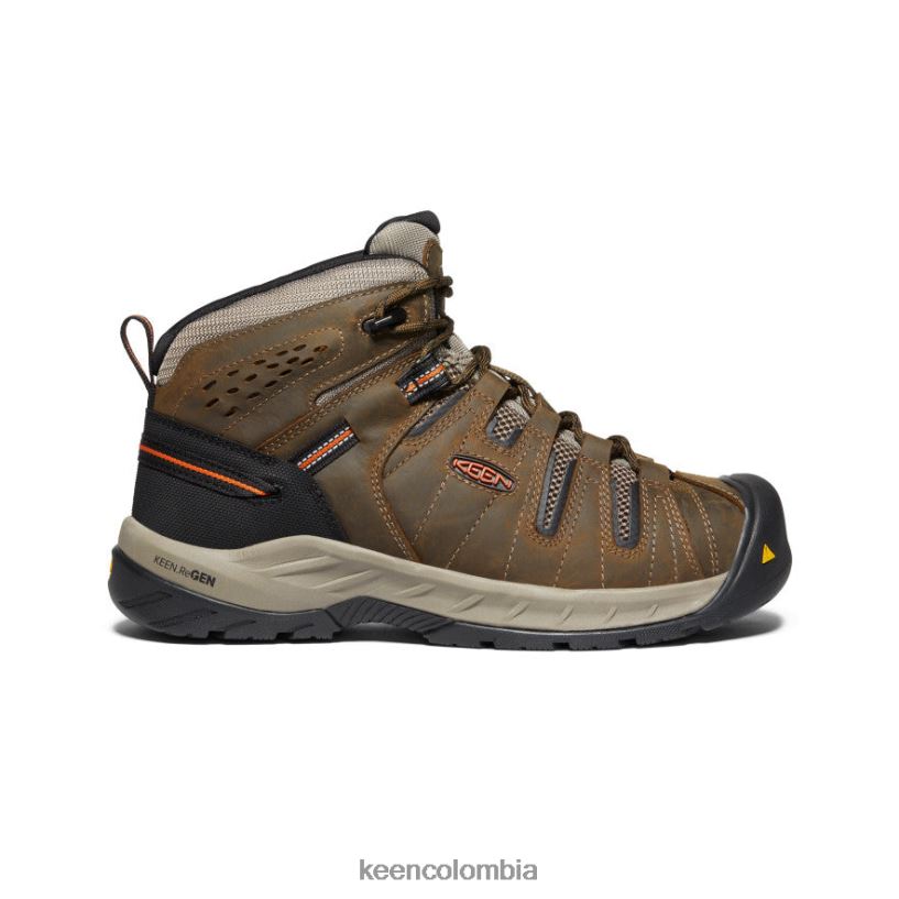 hombres Bota Flint II (punta blanda) marrón cascada/ocre quemado KEEN calzado 88N808189