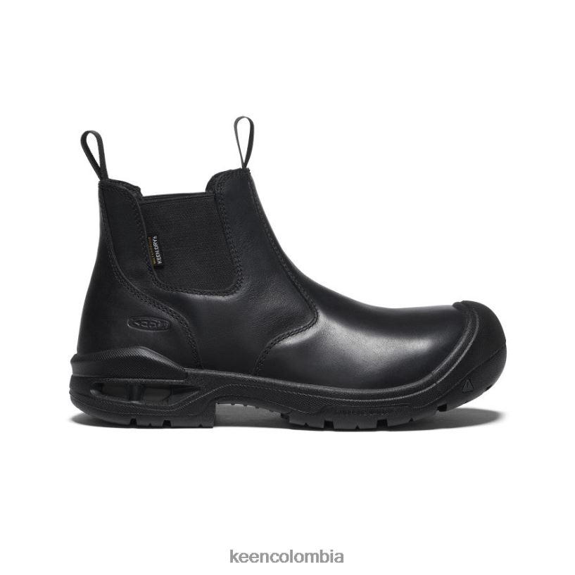 hombres Bota impermeable juneau romeo (puntera de fibra de carbono) negro KEEN calzado 88N808242