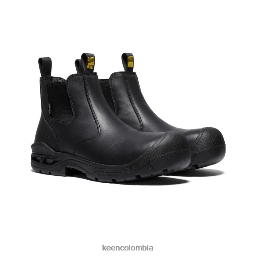 hombres Bota impermeable juneau romeo (puntera de fibra de carbono) negro KEEN calzado 88N808242