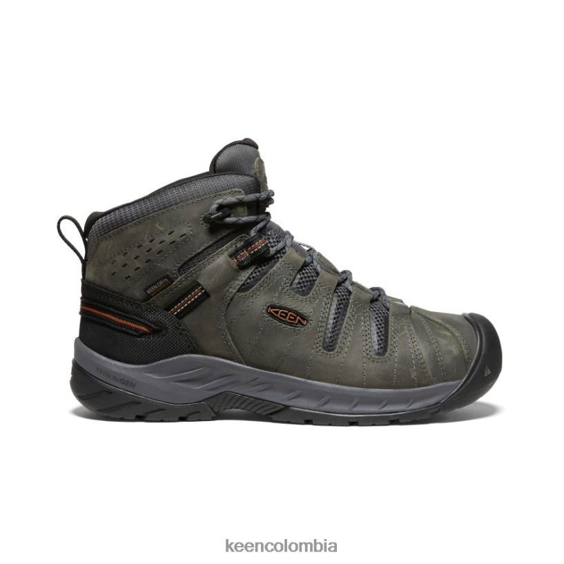 hombres Flint II impermeable medio (puntera blanda) gris acero/carey KEEN calzado 88N80876