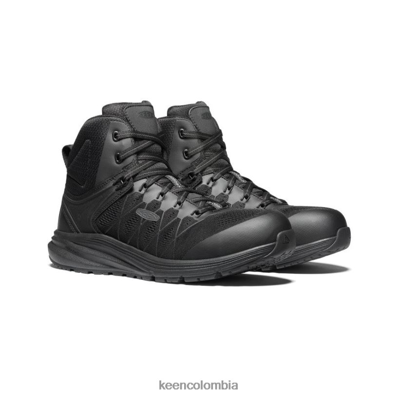 hombres Vista Energy Mid (puntera de fibra de carbono) Cuervo negro KEEN calzado 88N808139