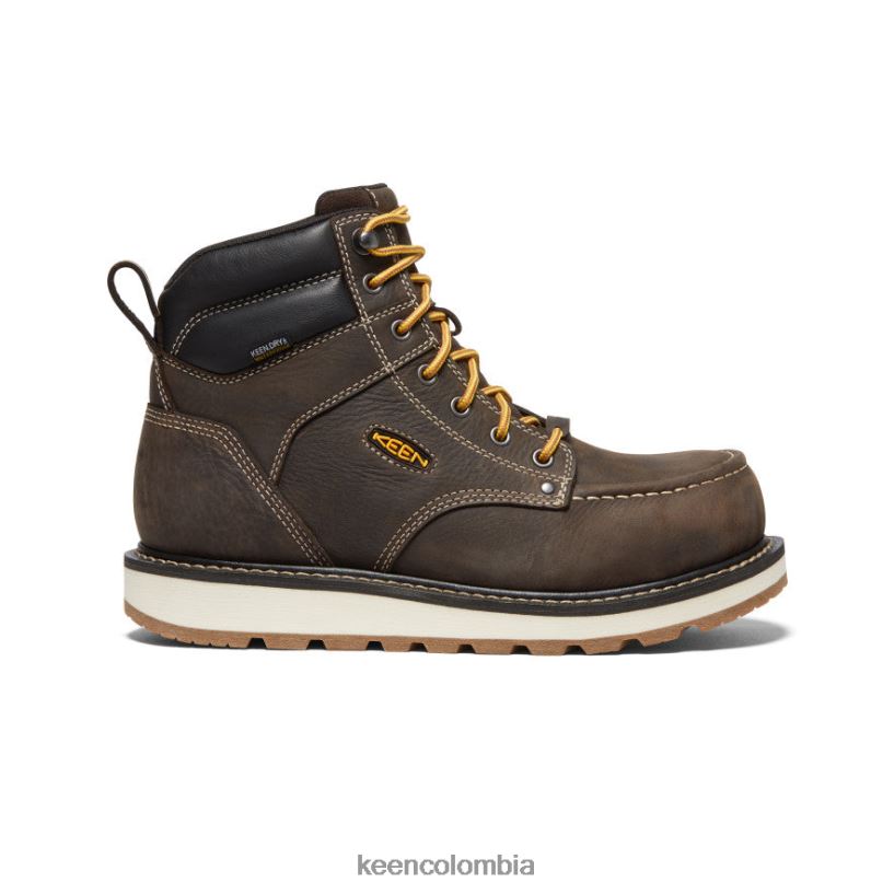hombres cincinnati 6" chocolate oscuro/concha de arena KEEN calzado 88N808232