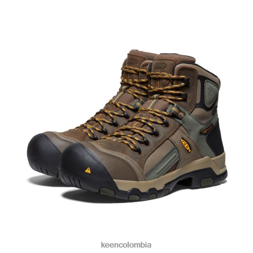 hombres davenport al impermeable medio (puntera compuesta) shitake/noche del bosque KEEN calzado 88N808289