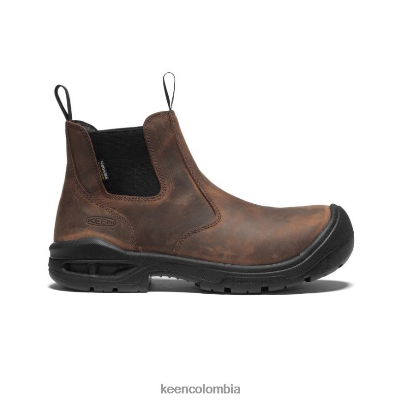 hombres juneau romeo impermeable (puntera blanda) tierra oscura/negro KEEN calzado 88N808364