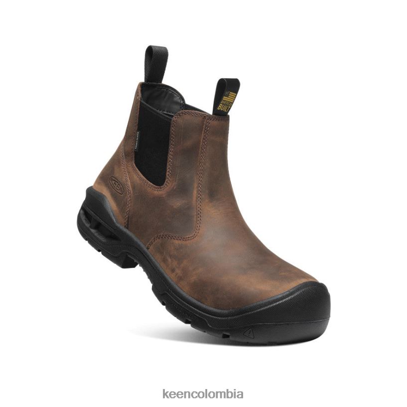hombres juneau romeo impermeable (puntera blanda) tierra oscura/negro KEEN calzado 88N808364