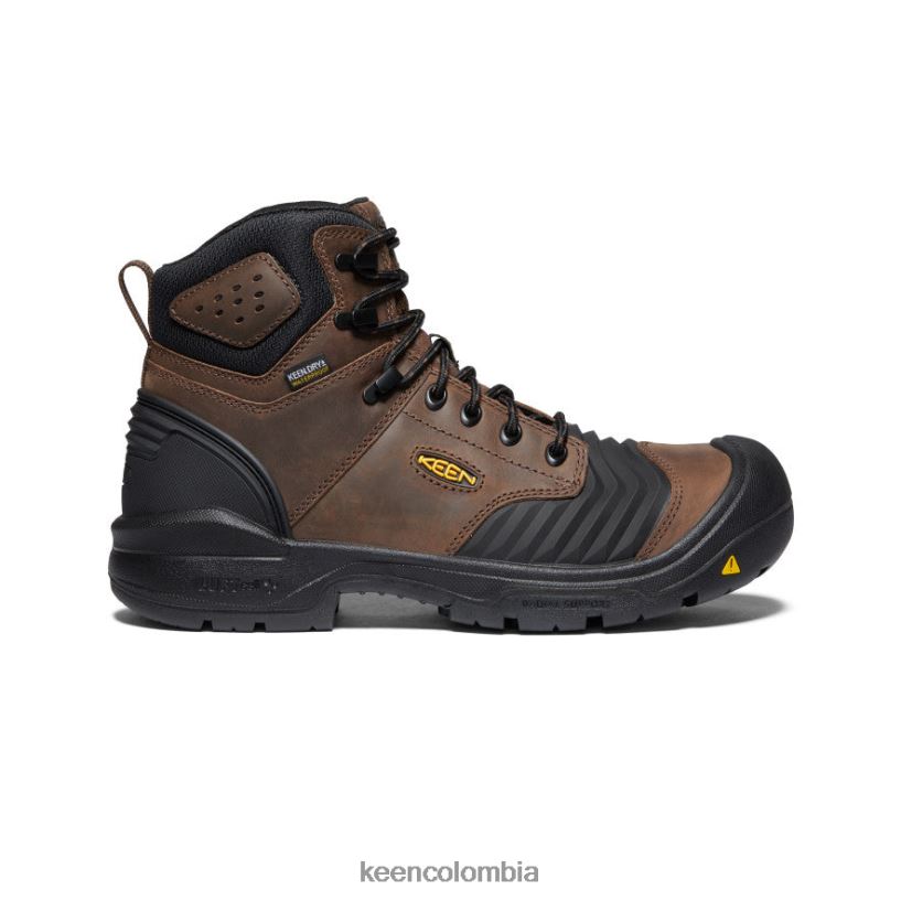 hombres portland 6" tierra oscura/negro KEEN calzado 88N808303