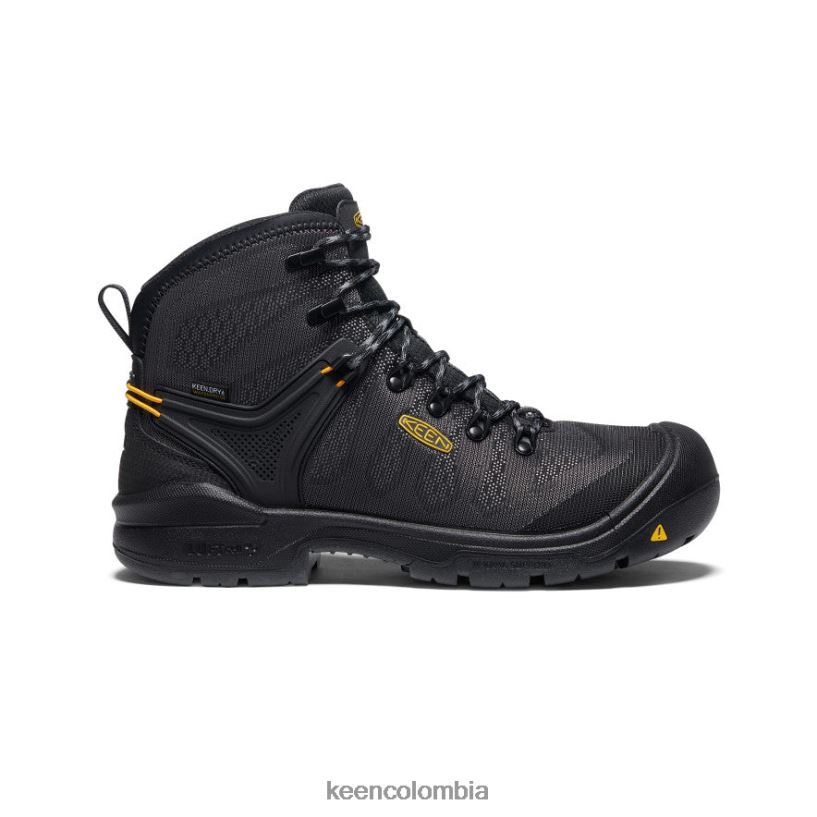 hombres querido nacido 6" negro/gris acero KEEN calzado 88N808365