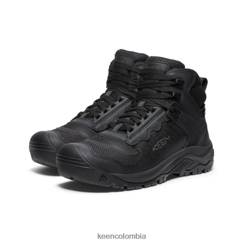hombres reno kbf impermeable medio (puntera blanda) negro KEEN calzado 88N8085