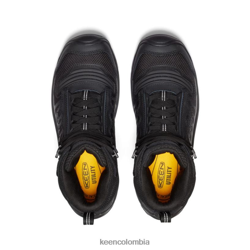 hombres reno kbf impermeable medio (puntera blanda) negro KEEN calzado 88N8085