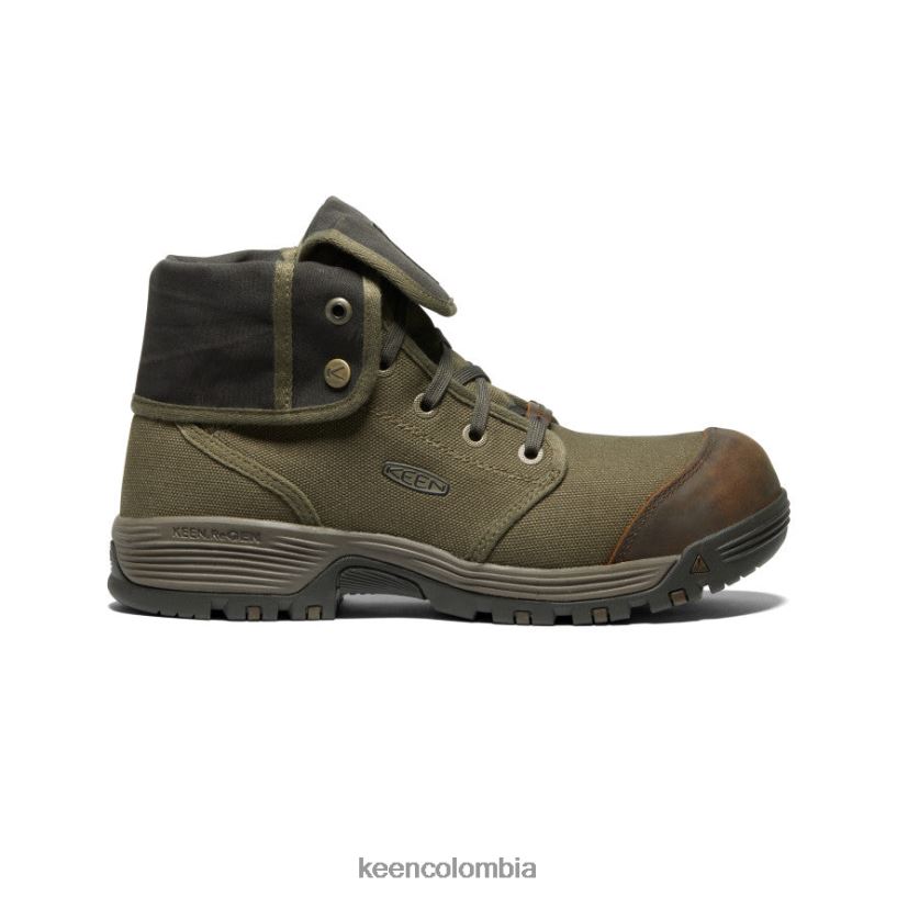 hombres roswell mid (puntera de fibra de carbono) oliva militar/oliva negro KEEN calzado 88N808282