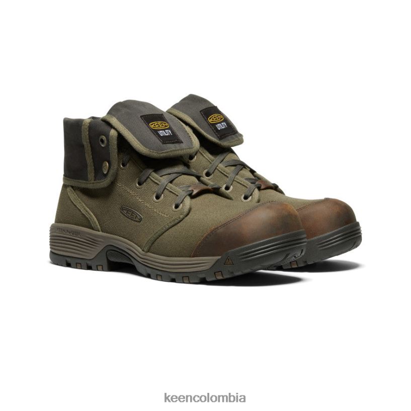 hombres roswell mid (puntera de fibra de carbono) oliva militar/oliva negro KEEN calzado 88N808282