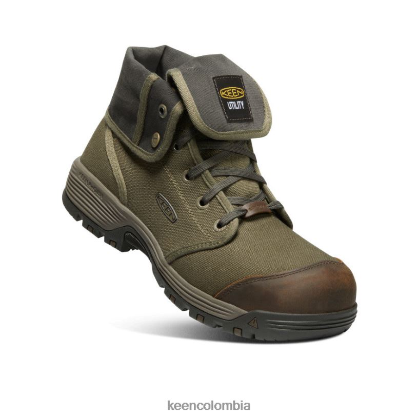 hombres roswell mid (puntera de fibra de carbono) oliva militar/oliva negro KEEN calzado 88N808282