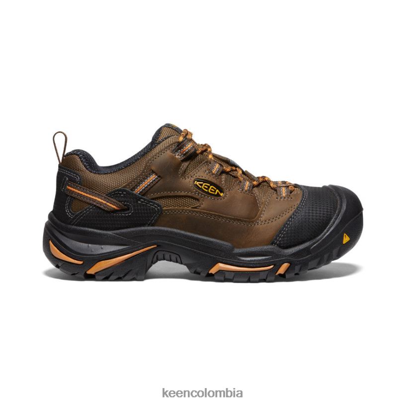 hombres Braddock bajo (punta blanda) cascada/ocre naranja KEEN calzado 88N808349