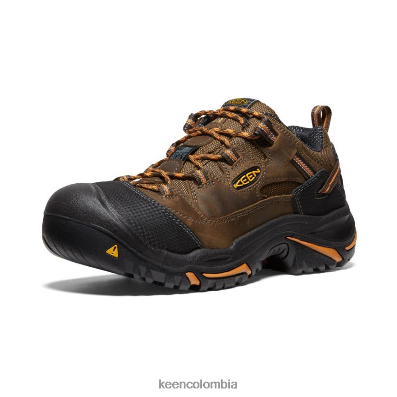 hombres Braddock bajo (punta blanda) cascada/ocre naranja KEEN calzado 88N808349