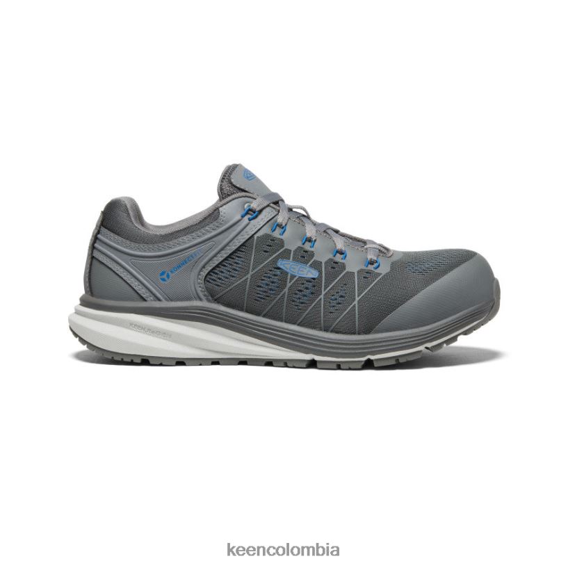 hombres Vista Energy (puntera de fibra de carbono) gris acero/azul baleine KEEN calzado 88N808159