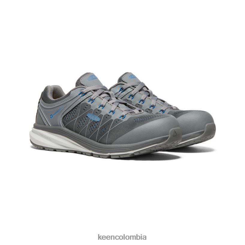 hombres Vista Energy (puntera de fibra de carbono) gris acero/azul baleine KEEN calzado 88N808159