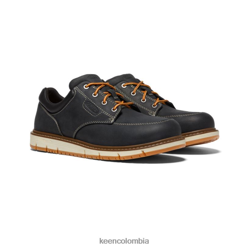 hombres san jose oxford (puntera de aluminio) negro/blanco roto KEEN calzado 88N808299
