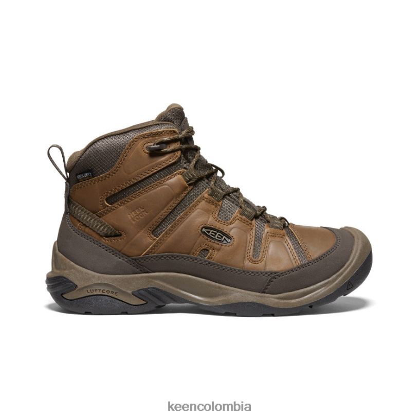 hombres bota impermeable circadia ancha bisonte/atigrado KEEN calzado 88N808257
