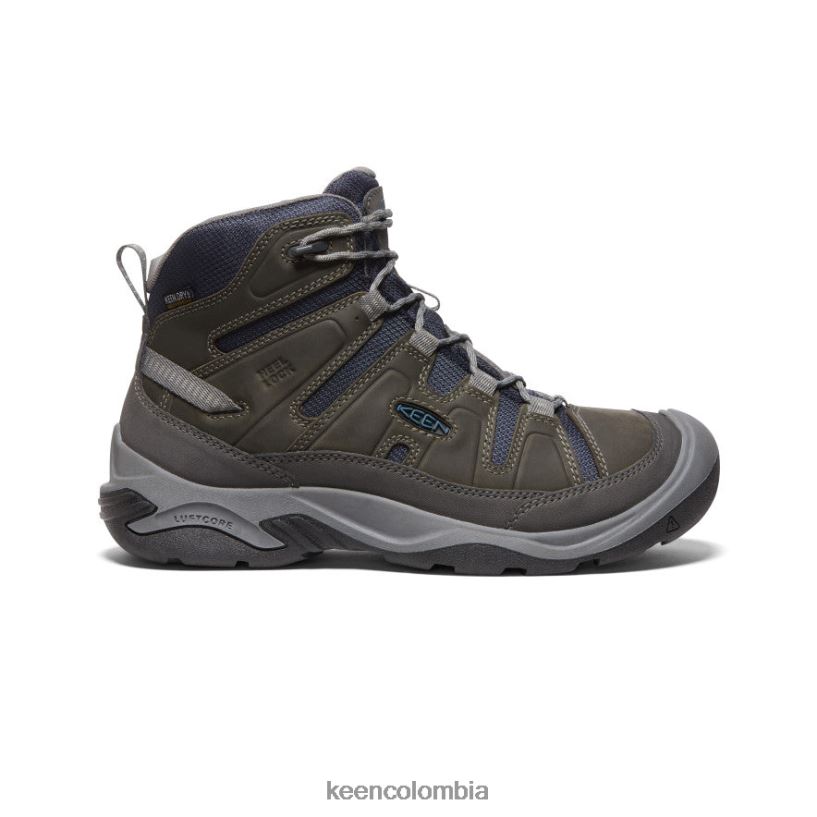 hombres bota impermeable circadia gris acero/azul legión KEEN calzado 88N80872