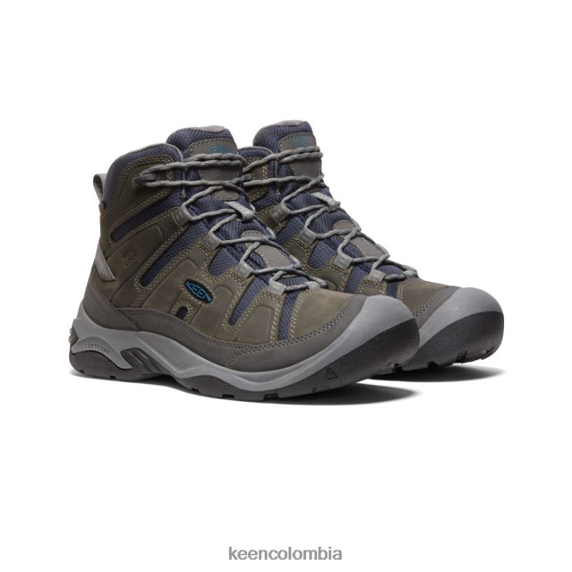 hombres bota impermeable circadia gris acero/azul legión KEEN calzado 88N80872