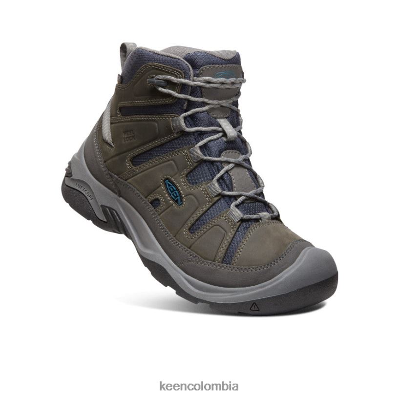 hombres bota impermeable circadia gris acero/azul legión KEEN calzado 88N80872
