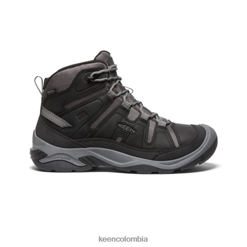 hombres bota impermeable circadia negro/gris acero KEEN calzado 88N80870