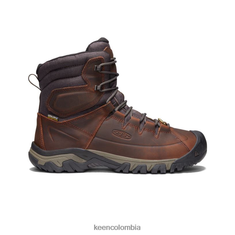 hombres bota impermeable de encaje alto targhee cacao/mantillo KEEN calzado 88N808389