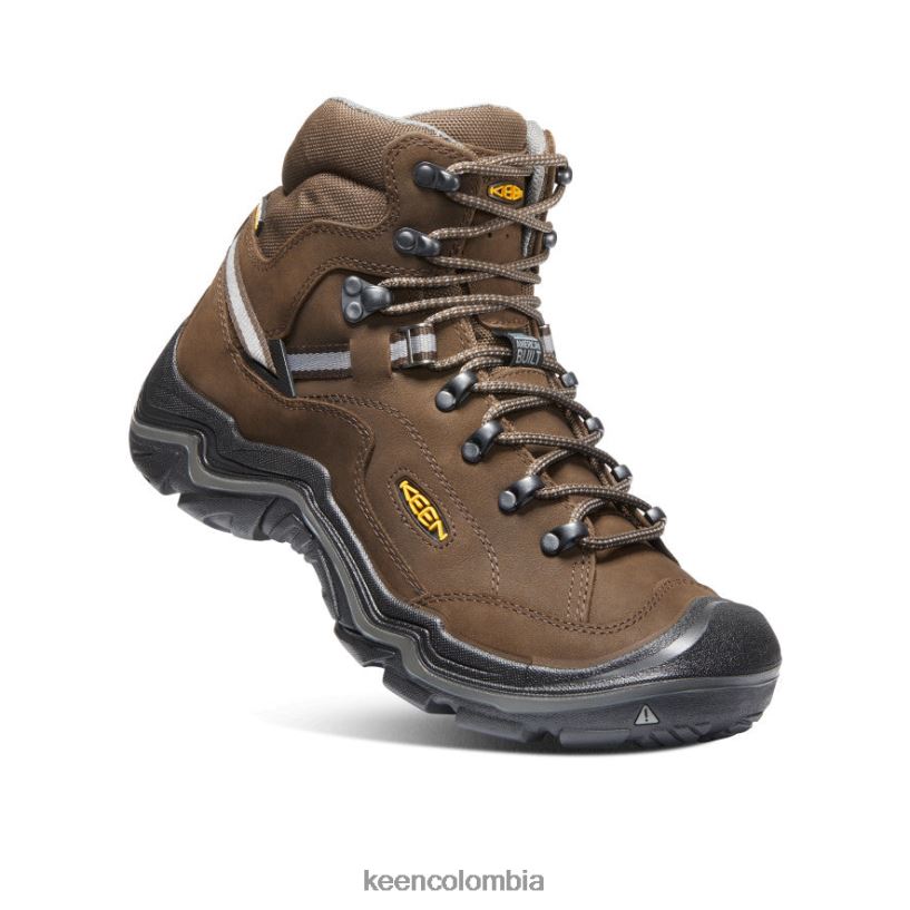 hombres bota impermeable durand ii marrón cascada/gárgola KEEN calzado 88N808314
