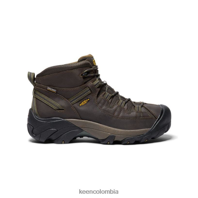 hombres botas de montaña impermeables targhee ii cantimplora/oliva oscura KEEN calzado 88N808156