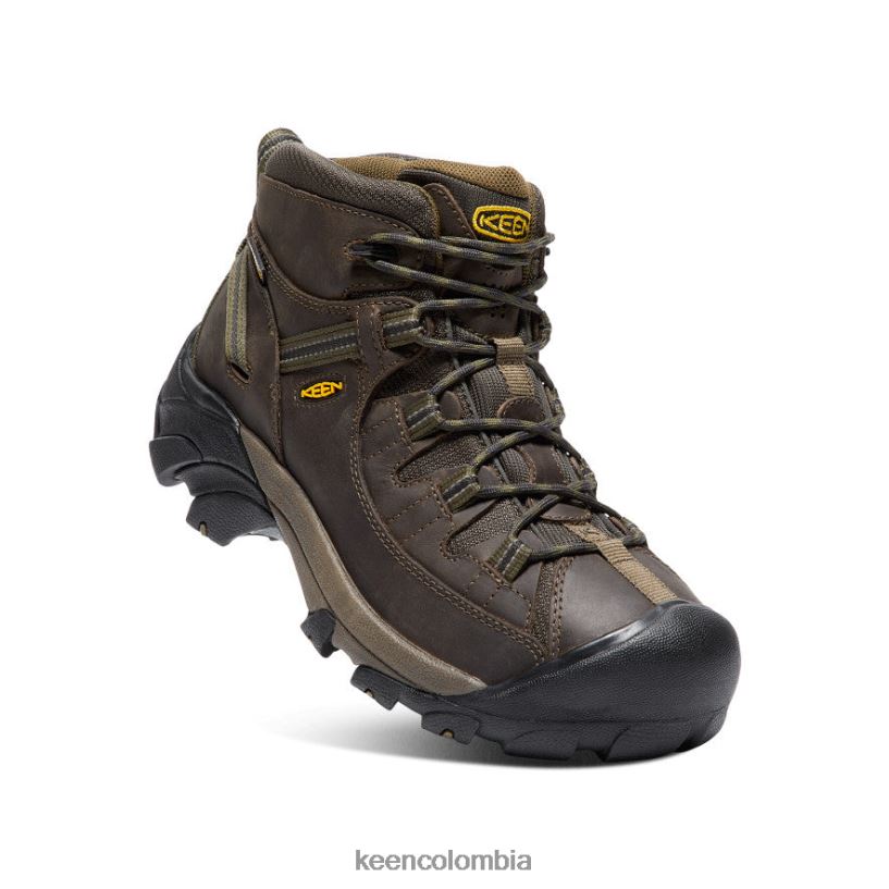 hombres targhee ii impermeable medio ancho cantimplora/oliva oscura KEEN calzado 88N808247