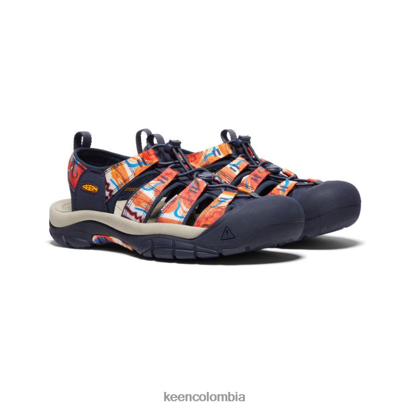 hombres newport x al aire libre afro naranja maravilloso/azul marino KEEN calzado 88N80885