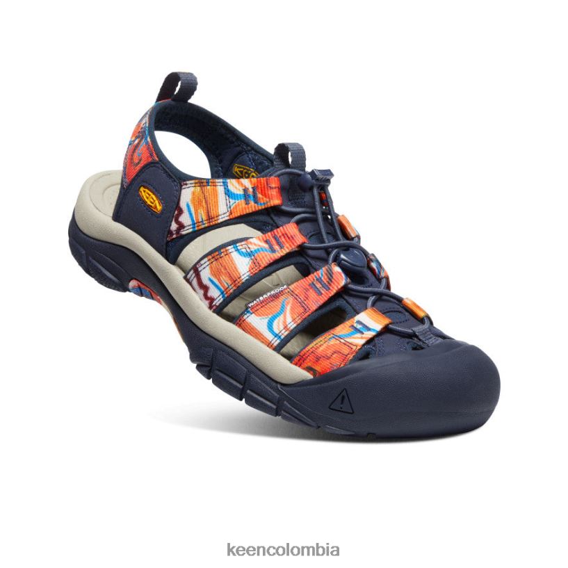 hombres newport x al aire libre afro naranja maravilloso/azul marino KEEN calzado 88N80885
