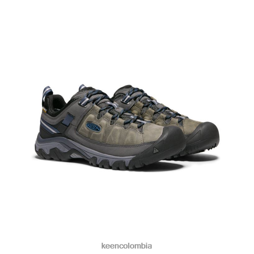 hombres targhee iii impermeable gris acero/azul capitán KEEN calzado 88N808150
