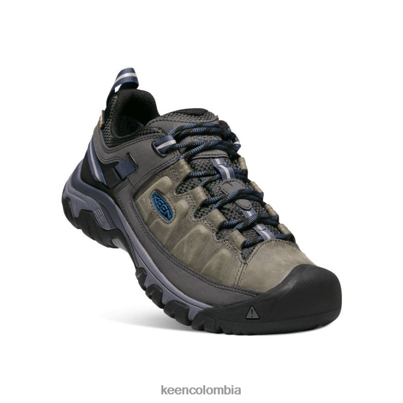 hombres targhee iii impermeable gris acero/azul capitán KEEN calzado 88N808150
