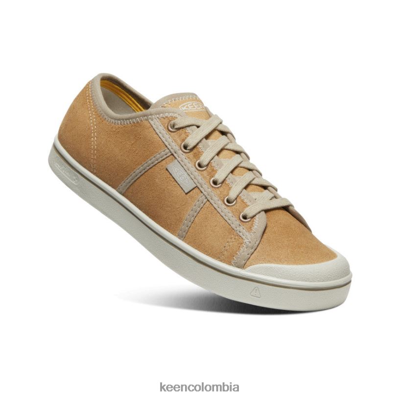 hombres zapatillas eldon de cuero cosecha beige/abedul plateado KEEN calzado 88N808285