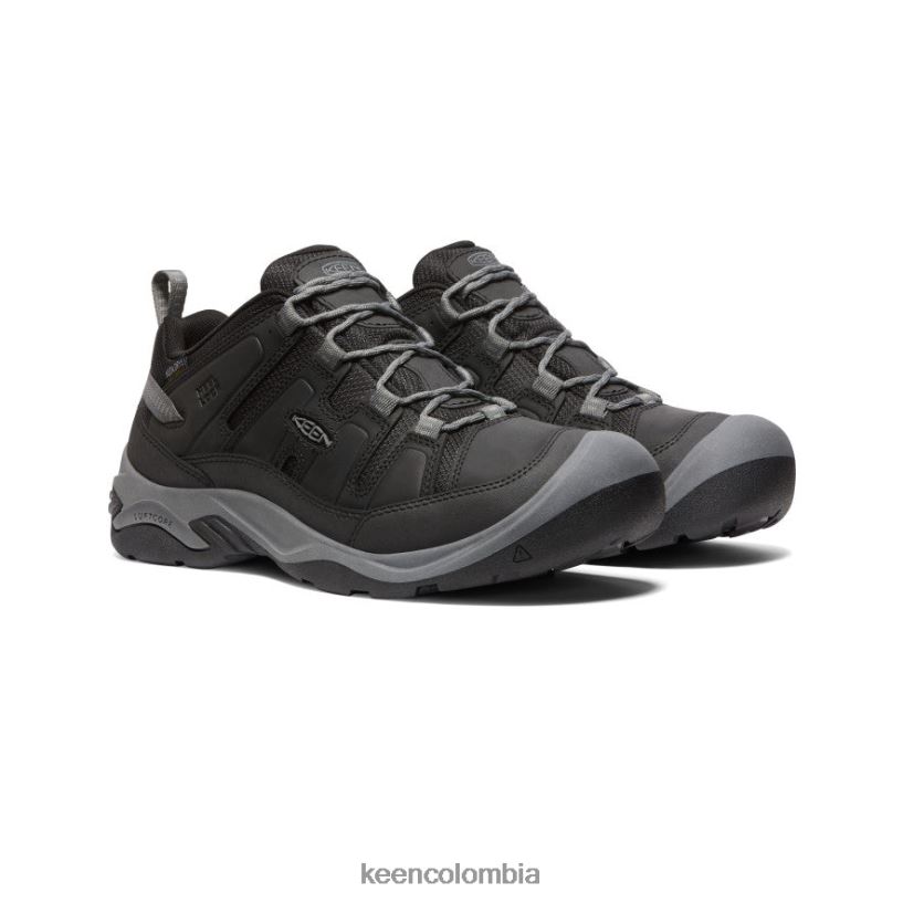 hombres zapato impermeable circadia negro/gris acero KEEN calzado 88N808103