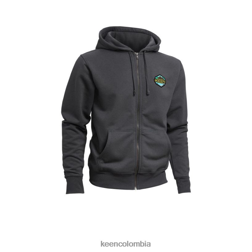 hombres sudadera con capucha con insignia negro KEEN ropa 88N808350