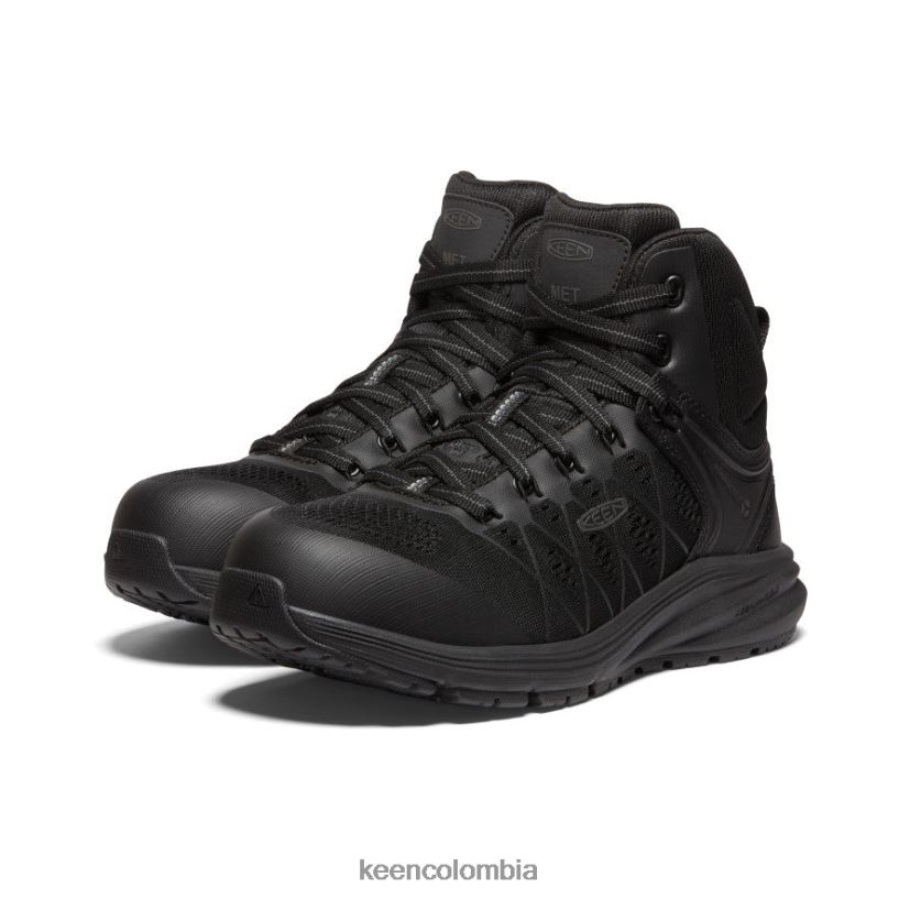mujer vista energy mid int met (puntera de fibra de carbono) Cuervo negro KEEN calzado 88N808452