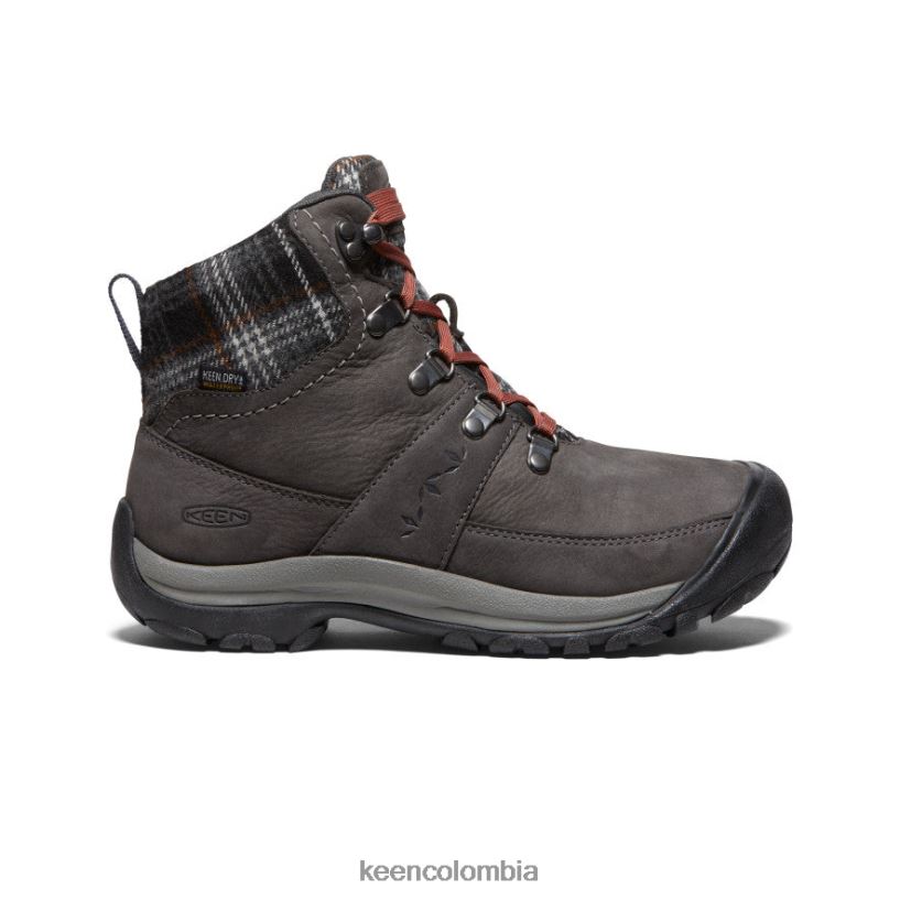 mujer bota impermeable de invierno kaci iii imán/cuadros negros KEEN calzado 88N808676