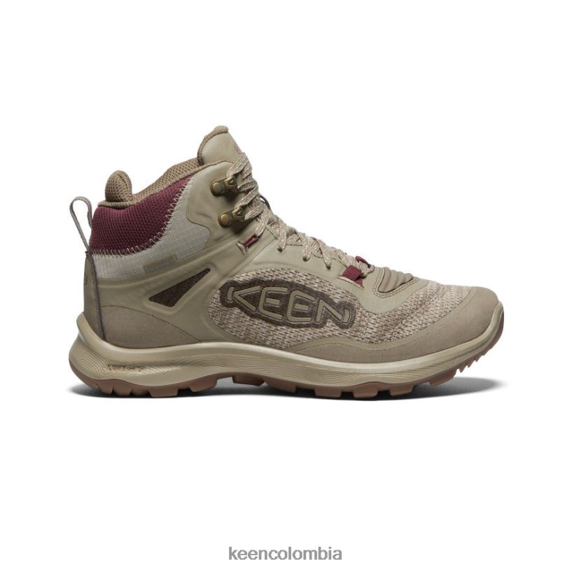 mujer bota impermeable terradora flex plaza topo/vino Windsor KEEN calzado 88N808583