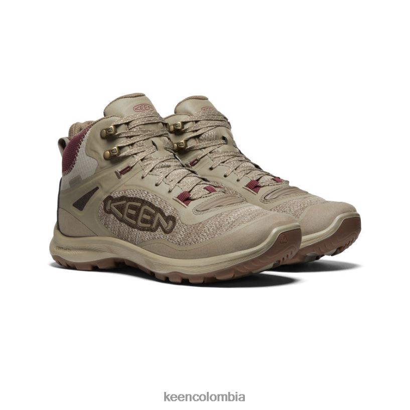 mujer bota impermeable terradora flex plaza topo/vino Windsor KEEN calzado 88N808583