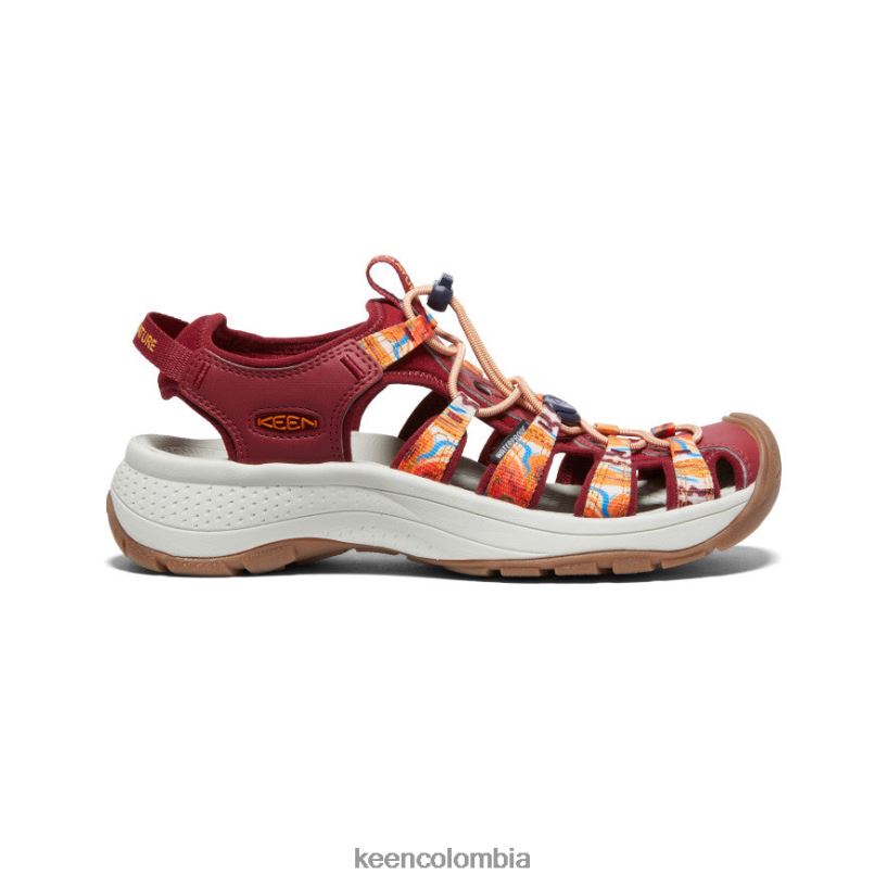 mujer astoria west x afro al aire libre ola naranja/rojo KEEN calzado 88N808554