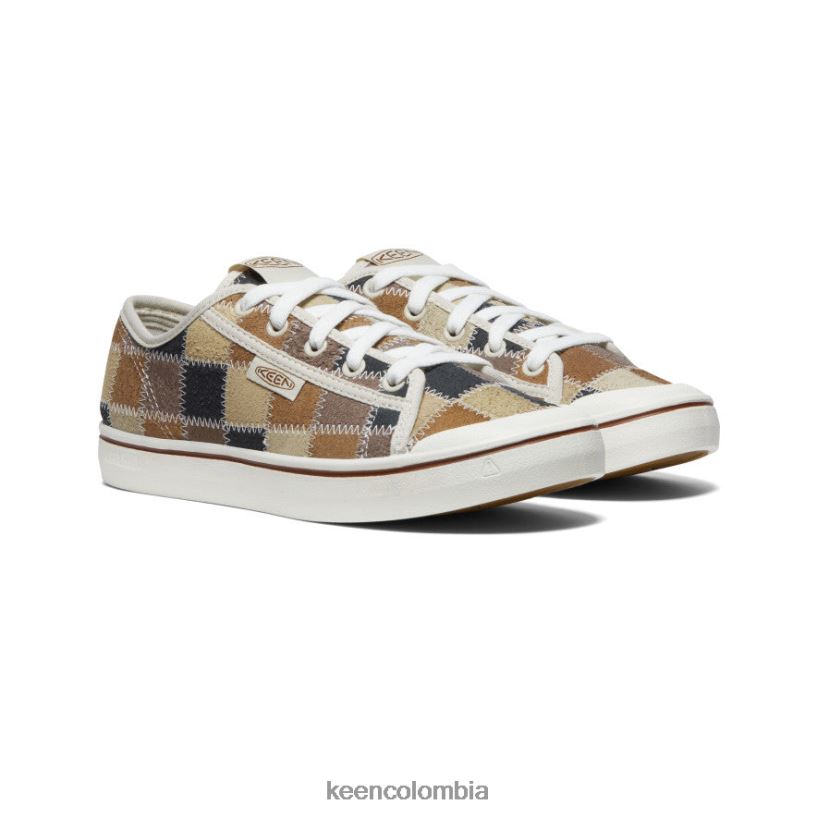 mujer zapatilla elsa de cuero cosecha labor de retazos KEEN calzado 88N808578