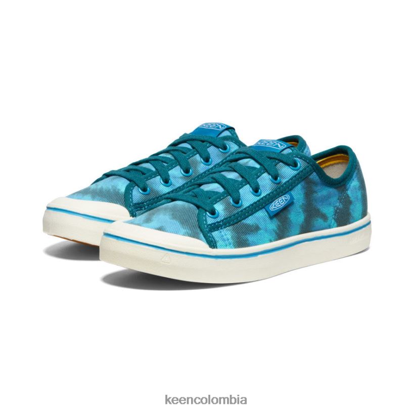 mujer zapatilla elsa v teñido anudado musgo marino/blanco estrella KEEN calzado 88N808501