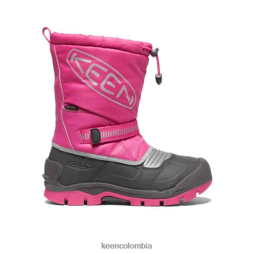 niños grandes bota impermeable snow troll fucsia violeta/plata KEEN calzado 88N8081001