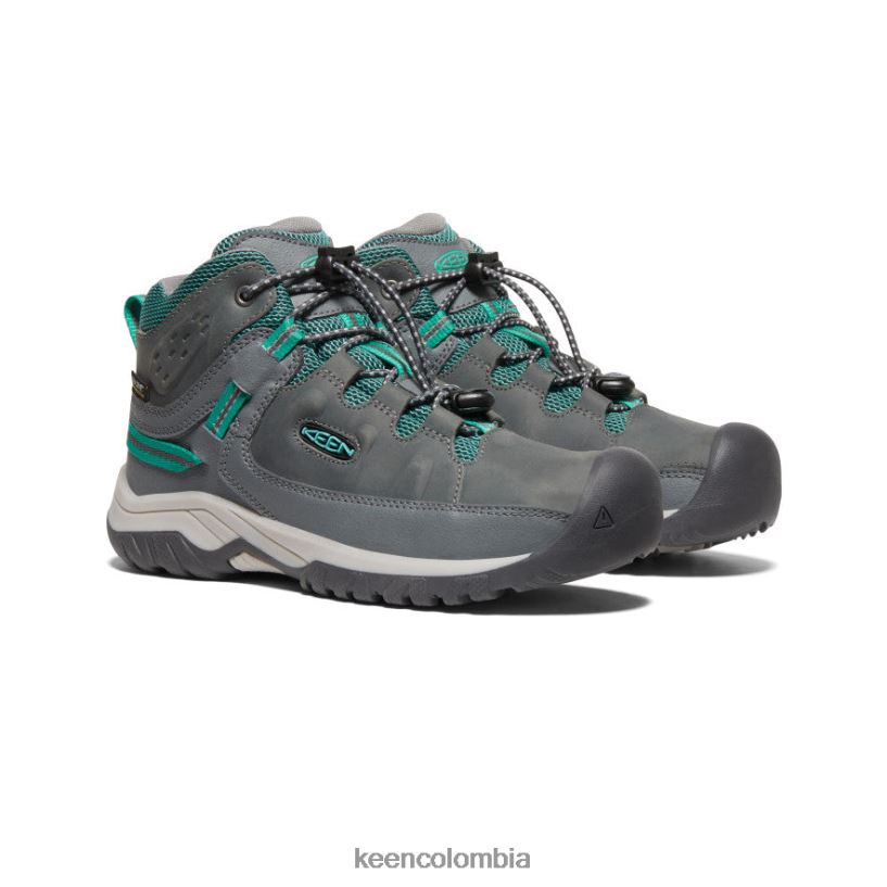 niños grandes bota impermeable targhee gris acero/porcelana KEEN calzado 88N808896