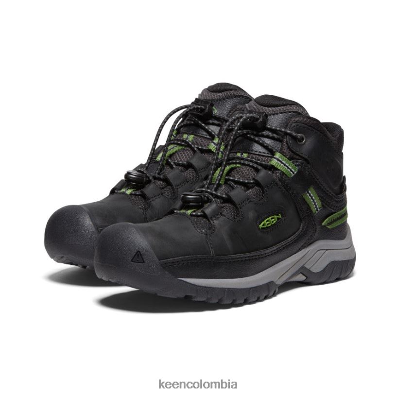 niños grandes bota impermeable targhee negro/camping KEEN calzado 88N808898