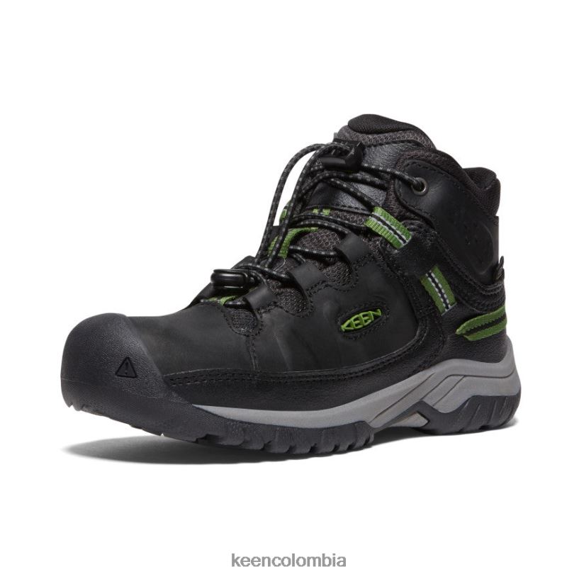 niños grandes bota impermeable targhee negro/camping KEEN calzado 88N808898