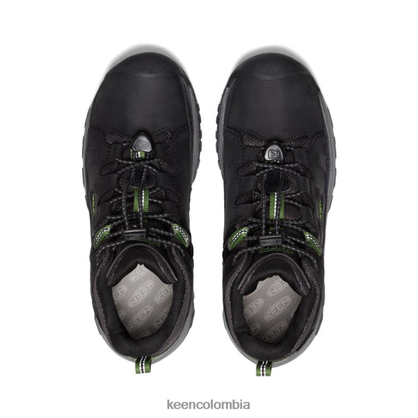 niños grandes bota impermeable targhee negro/camping KEEN calzado 88N808898