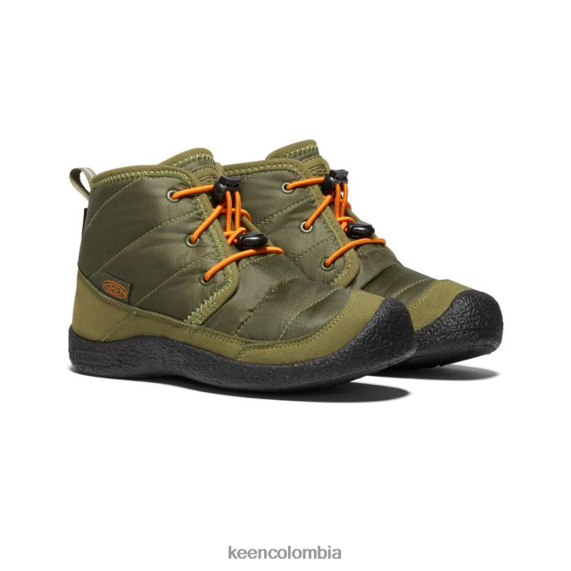 niños grandes chukka impermeable howser ii oliva capuleto/naranja rojizo KEEN calzado 88N808936